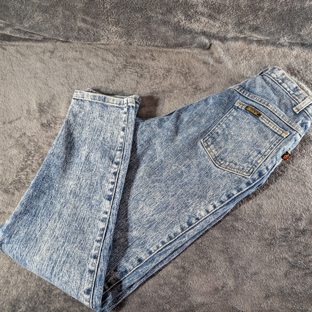 Vintage Sasson Modern Basics Acid Washed Jeans Mom High Rise sz 24" x 28"
